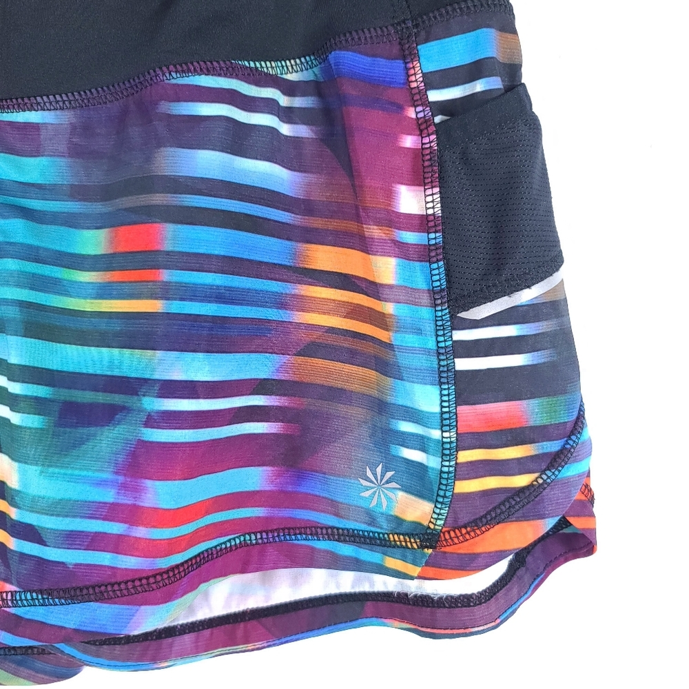 ATHLETA Ready Set Go Shorts Reflective Multi-color - Picture 4 of 9